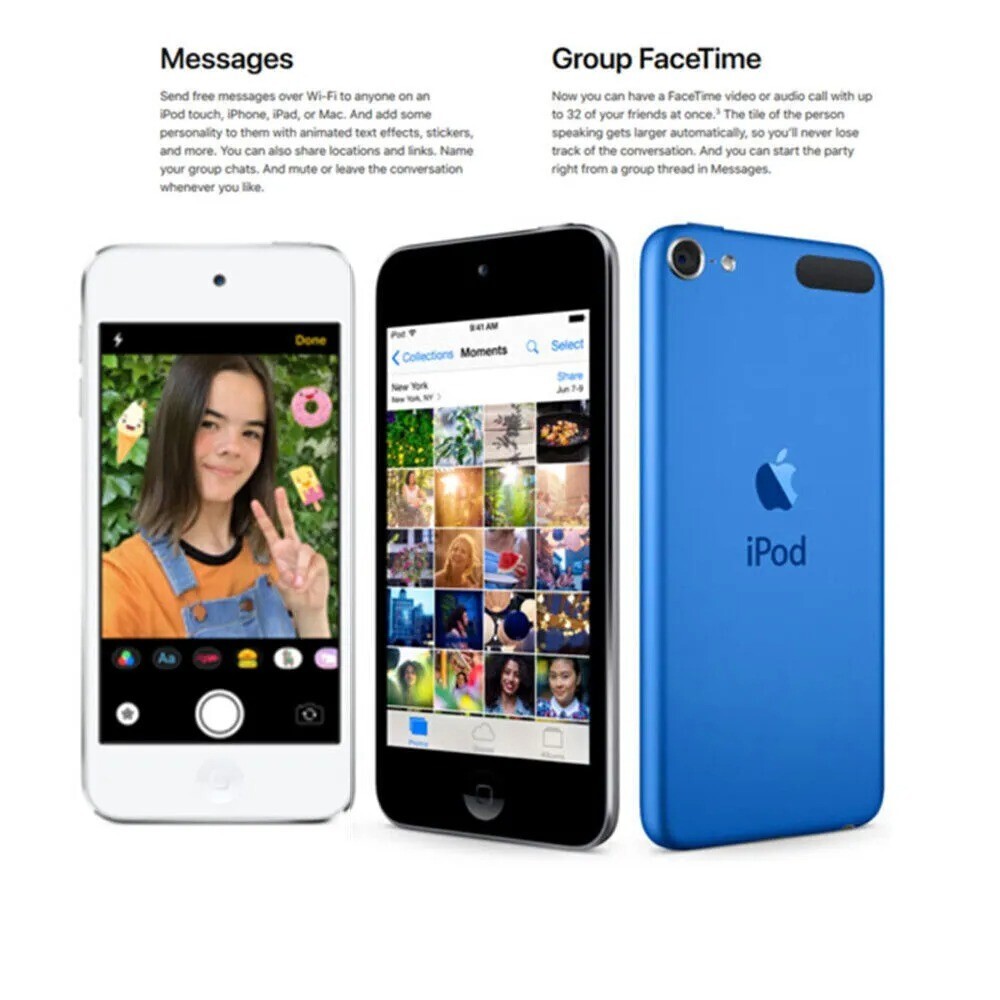New Apple iPod touch 6th Generation 128GB MP4，1 year warranty