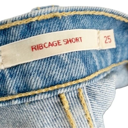 Levi's Ribcage High Waist Denim Jean Shorts Size 25 Womens - Picture 3 of 4