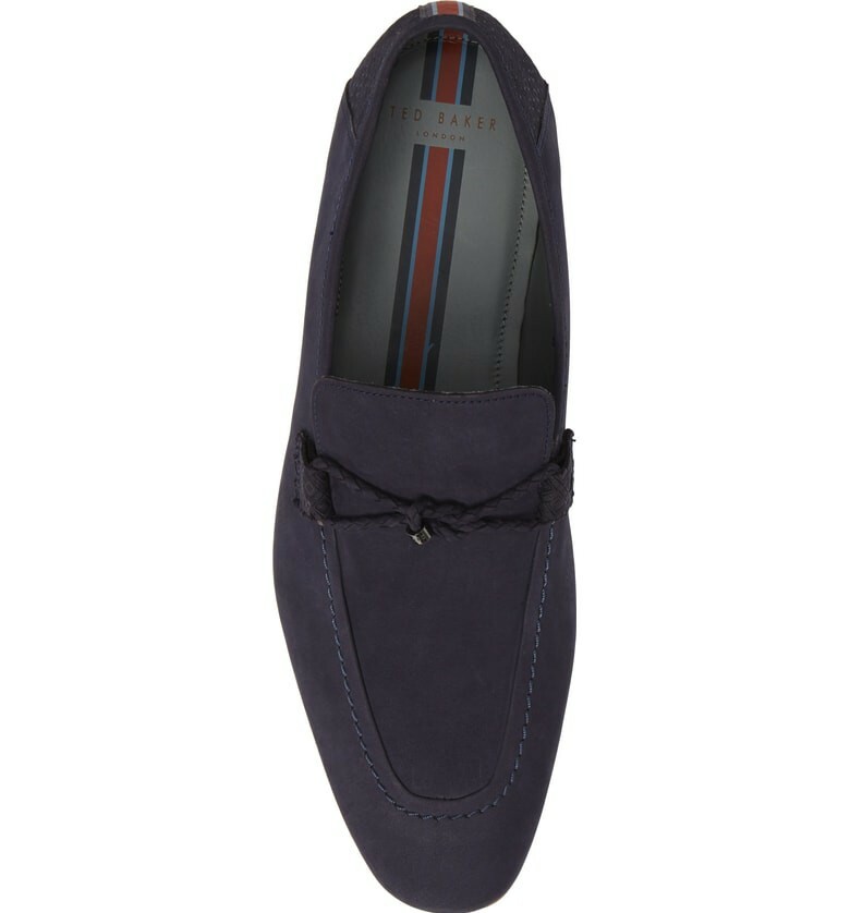 (C) Ted Baker Daveon men\'s dark blue loafers. Size: 8 Ted Baker Men main image 2