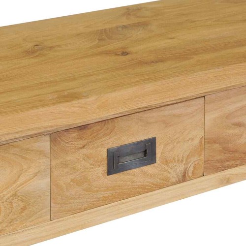 Console Table Solid Teak 90x30x80 cm vidaXL - Picture 5 of 8
