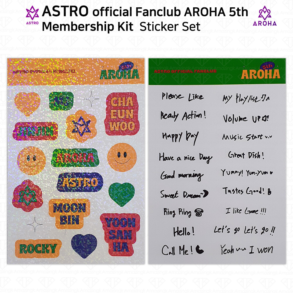 ASTRO 5th Official Fanclub AROHA Membership Kit Poster