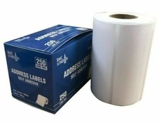 Image of Shipping Labels Roll Self Adhesive Address Sticker 89mm x 37mm Pack of 250