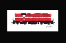 Minneapolis & St. Louis GP9 #713 11"x17" impresión mate firmada por Andy Fletcher