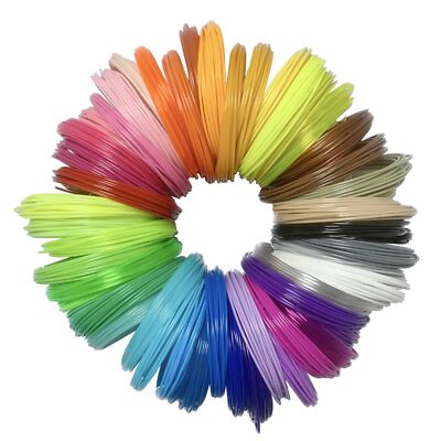 Filamento para impresión 3D en 20 colores para arte y manualidades