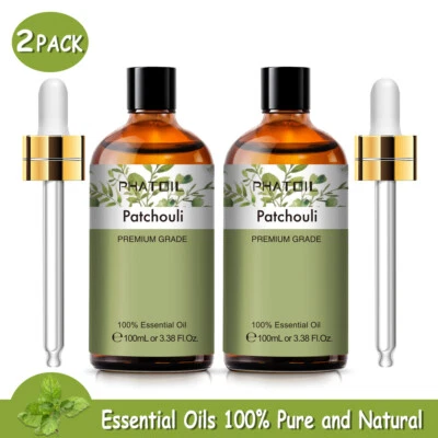 PHATOIL Patchouli Essential Oil Pure and Natural Aromatherapy Essential Oil for Diffuser