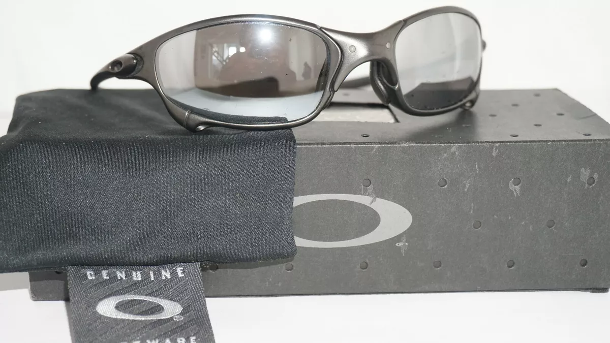 Oakley Sunglasses New Vintage Rare Juliet Carbon Black Mirror Irid 04-128  A08141