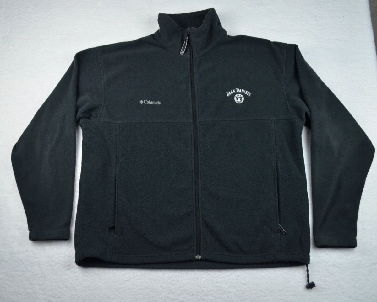 Jack Daniels Old No. 7 Brand Columbia Black Fleece Full Zip Jacket  Sweatshirt XL | eBay