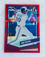 💥 2023 Donruss Baseball Base Holo Red #220 Joe Carter /2023 Blue Jays 💥