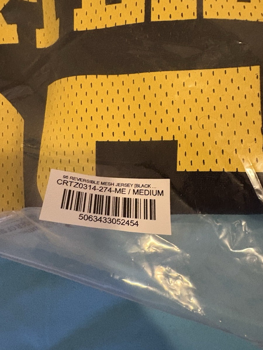 Corteiz 95 REVERSIBLE MESH JERSEY 11 BLACK / YELLOW Rare | eBay