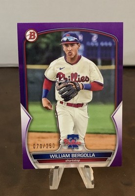 2023 Bowman - Prospects William Bergolla #BP-67 Purple /250 (RC)