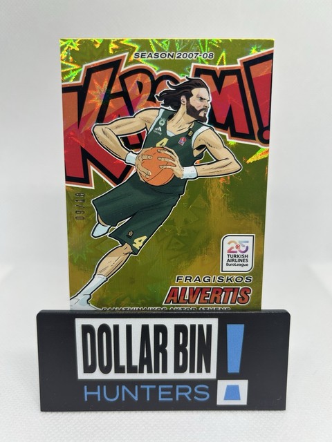 2024/25 Crown Royale Euroleague FRAGISKOS ALVERTIS GOLD KABOOM /10 Case Hit!