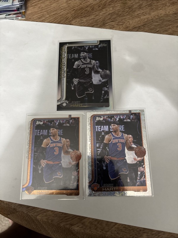 2025 Topps Basketball Josh Hart Lot Of 3 New York Knicks PWE