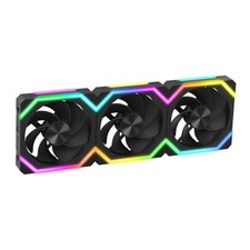 ARGB Cooling Fan, ARGB Async/Sync Mode, Daisy Chain PWM 3 Reverse Black