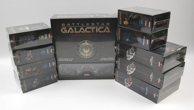 SEALED LOT Battlestar Galactica Starship Battles RPG Game with 9 Expansions Ares