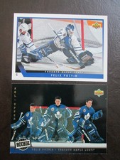Two Upper Deck Felix Potvin Toronto Maple Leafs Hockey Cards - See Below