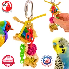 Bonka Bird Toys 2624 Wiggle Chain Mini Small Chew Shred Parrot Cage Toy Budgie