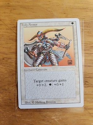Holy Armor - Revised - MTG Magic - Common - White Enchant Creature