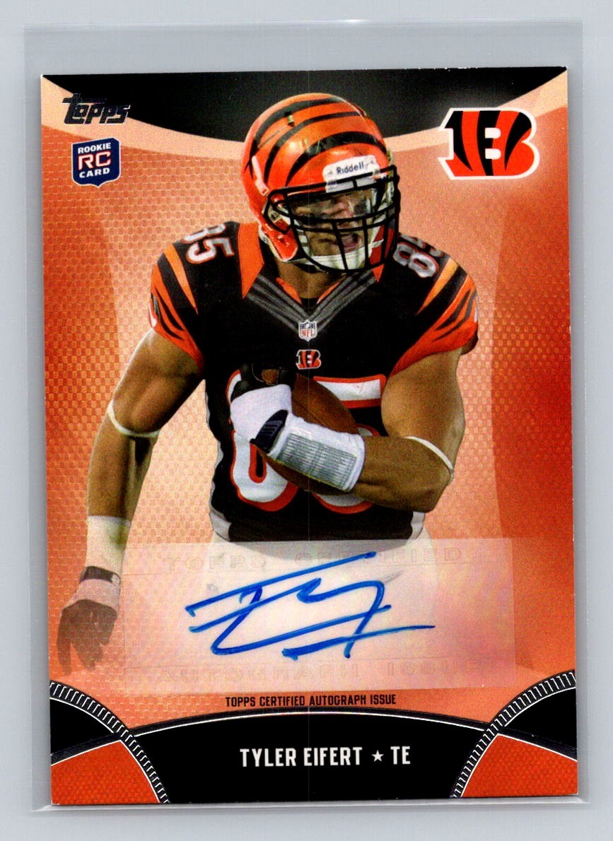 2013 Topps #TA-TE Tyler Eifert RC Rookie AU Cincinnati Bengals