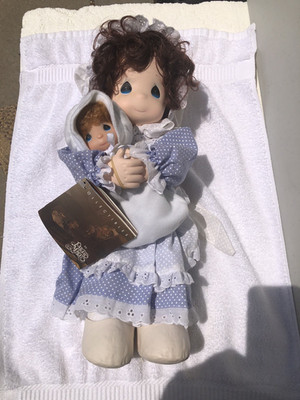 1993 Precious Moments Doll Mommy, I Love You Series Janet & Baby Sara New In Box