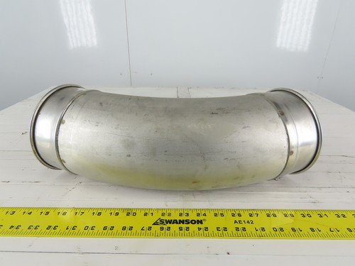 6" Stainless Steel 45° Elbow Rolled Ends Quick Connect