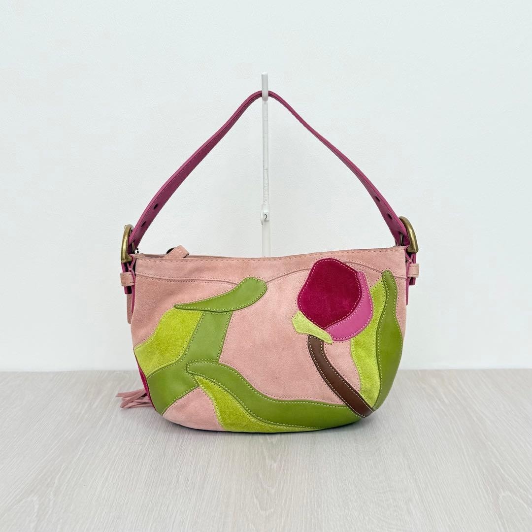 COACH Patchwork Poppy Shoulder Bag Patchwork Pink… - image 3