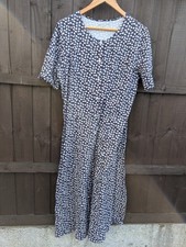 Green Cotton by Peter Hahn Dress Size 18 Excellent Condition 100% Cotton