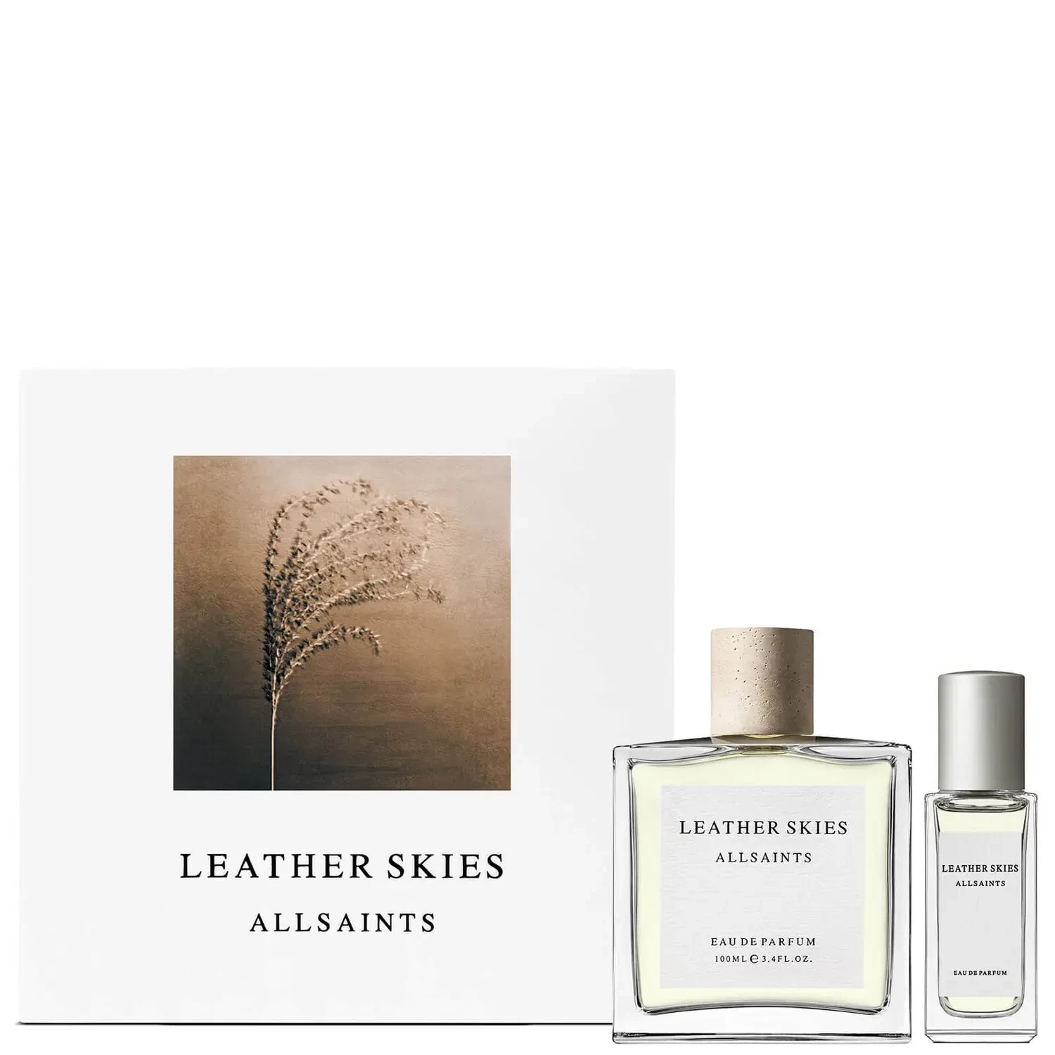 Allsaints Leather Skies 2pc gift Set 3.4oz 100ml Edp Unisex | New in box Discont