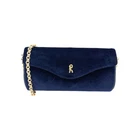Roberta di Camerino Blue Velvet Clutch Convertible Evening Bag