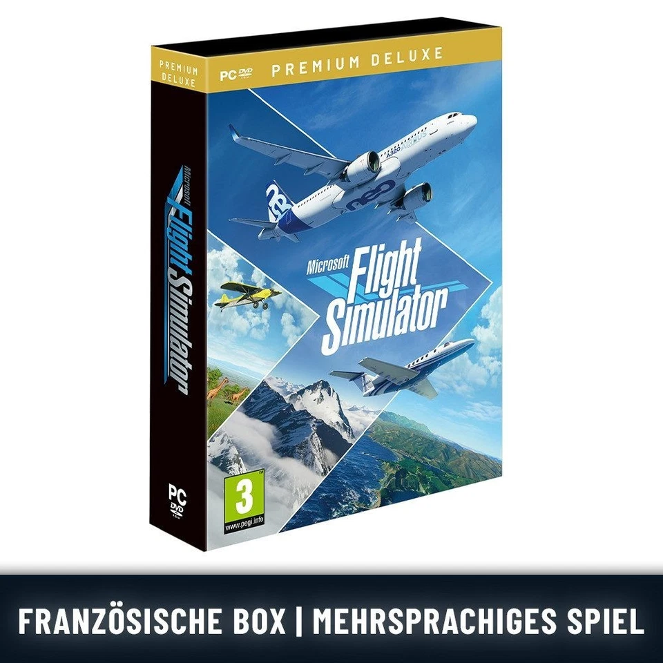 Microsoft Flight Simulator 2020 Premium Deluxe Franz. Box  Mehrsprachig Neuware - Bild 2 von 4