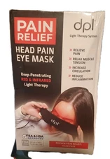 DPI Eye Mask Head Pain Relief deep Penetrating Red Light Therapy Migraines (4408