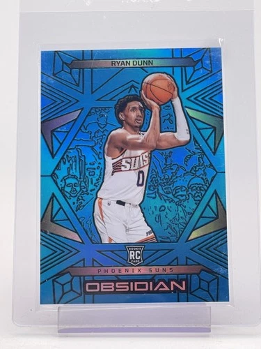 2024 Panini Obsidian Basketball Electric Etch Blue Flood Ryan Dunn #158