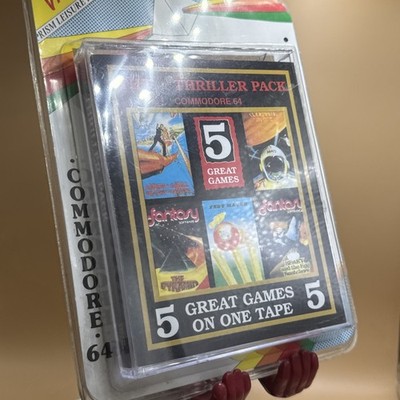 C64 Commodore 64 The New Thriller Pack CBM 64/128 Datasette Neu Sealed OVP