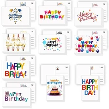 100 Pack Birthday Cards Happy Birthday Cards Assortment Bulk Birthday Greetin...