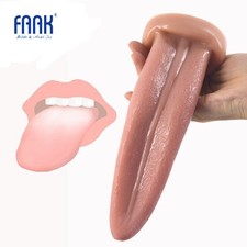 Consolador Lengua Larga Clítoris Vagina Estimulación Anal Punto G Masajeador Sexo Amor Juguete