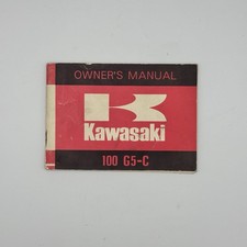 Original Factory 1974 Kawasaki 100 G5-C Owners Manual OEM
