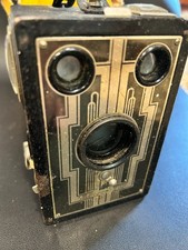 KODAK Vintage 1930s Brownie Camera Art Deco Design - Untested / As is