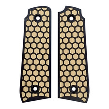 Desert Tan  Black Honeycomb Printed Ruger Mark IV 22/45 Grips MK 4