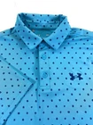 Under Armour Men's The Playoff Polo Performance Blue Floral AOP Shirt Medium