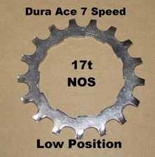 Shimano Dura Ace 17t Low Position Freewheel Cog 7-Speed NOS NEW Old Stock