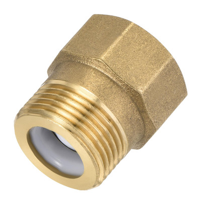 Brass Check Valve 30x33mm G3/4 Male Female Thread Non-Return Backflow Prevention