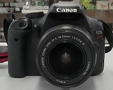 Canon EOS Kiss X4 DSLR Camera Kit with Double Zoom Lenses Used 