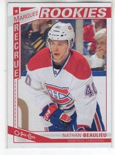 13/14 OPC O-PEE-CHEE NATHAN BEAULIEU MARQUEE RC ROOKIE #579