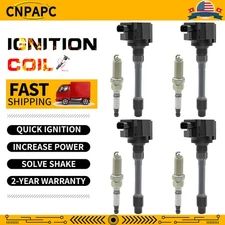 4X Ignition Coil + Spark Plug Pack For 2018-2021 Honda Accord 1.5L L4 UF781