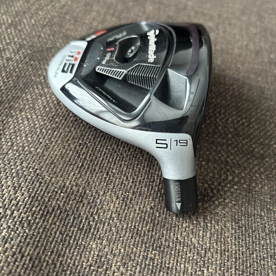 Cabezal de madera de calle Taylormade M5 19° 5w solo diestro diestro usado Japón Foto 2 de 4