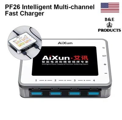 AiXun PF26 Multi Channel Station Hub Fast Charging Strong Power Multiple Ports 