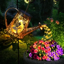 Solar Watering Can Lights, Unique Fairy Gifts for Christmas Women Mom Grandma Bi