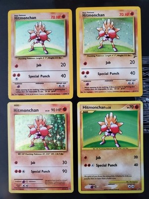 Hitmonchan 129/127 Secret Rare 7/102 Base Set 62/108 Evolutions Base Set 2 8/130