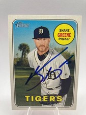 Shane Greene Signed 2018 Topps Heritage Detroit Tigers Card-#617-On Card Auto