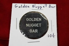 GOLDEN NUGGET BAR STEVENS POINT WISCONSIN, BAR TOKEN, GOOD FOR 10 cents in TRADE