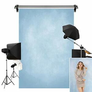 Kate Solid Color Blue Photography Backgrounds 5x7ft Soft Fabric Semaless Background Photo Head Shot or Portrait Photographic Props Studio 